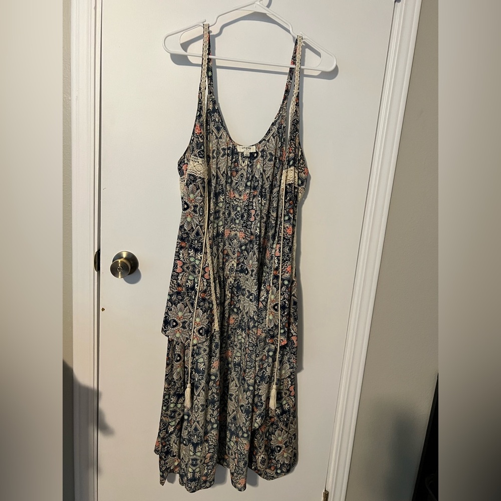 Floral Sleeveless Cardigan/Duster